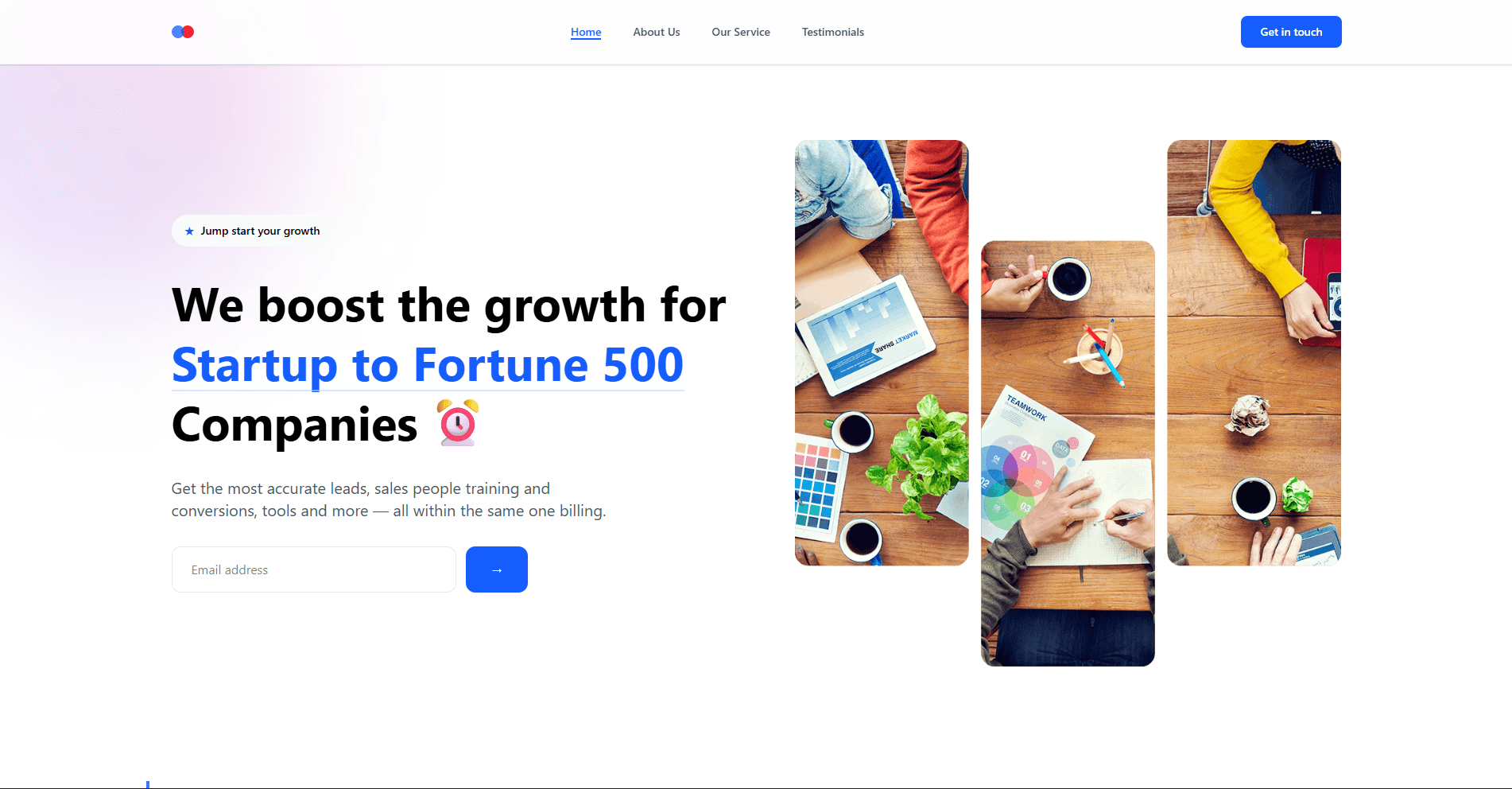 Business Landing Page