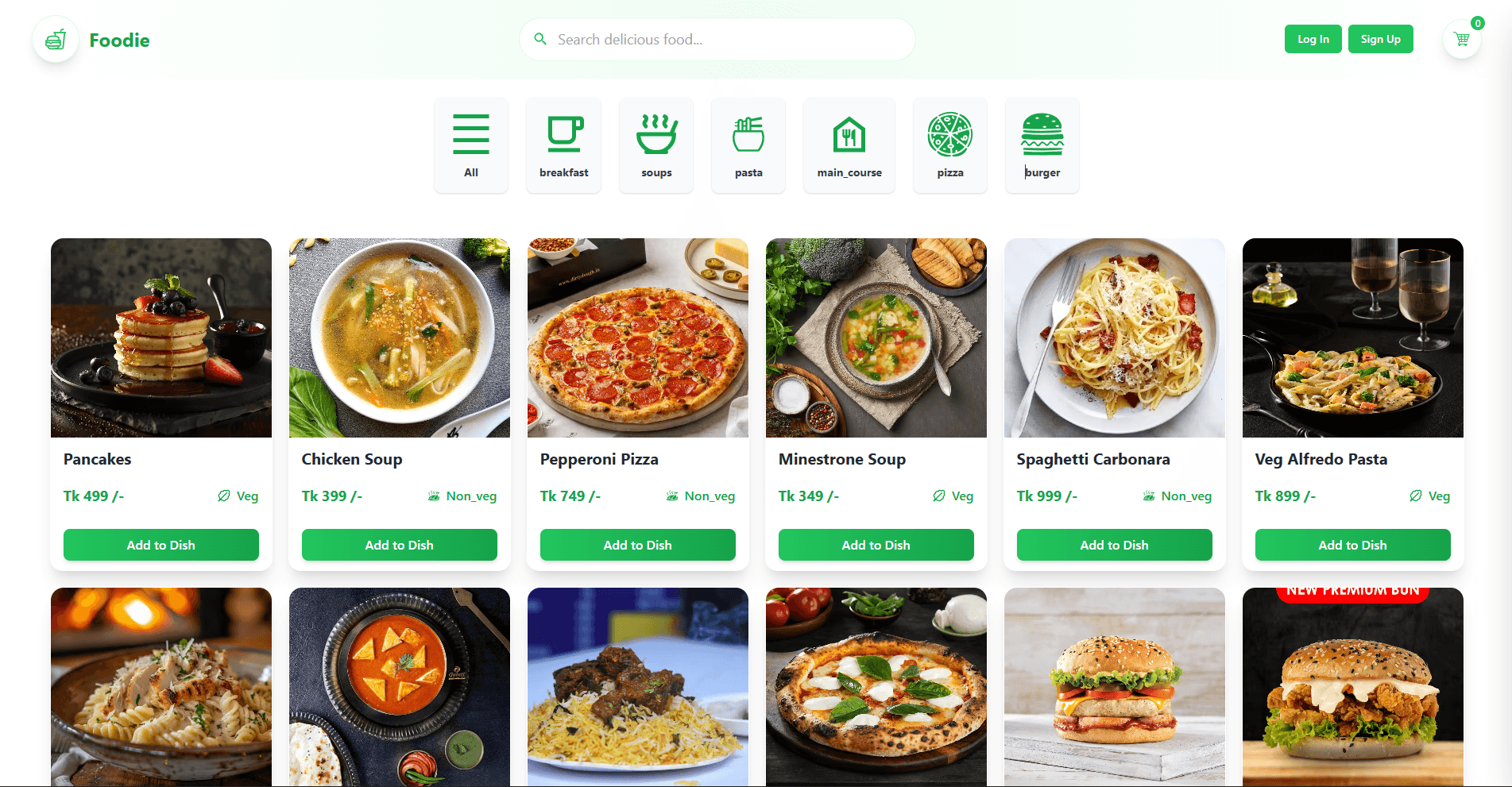 Foods Website