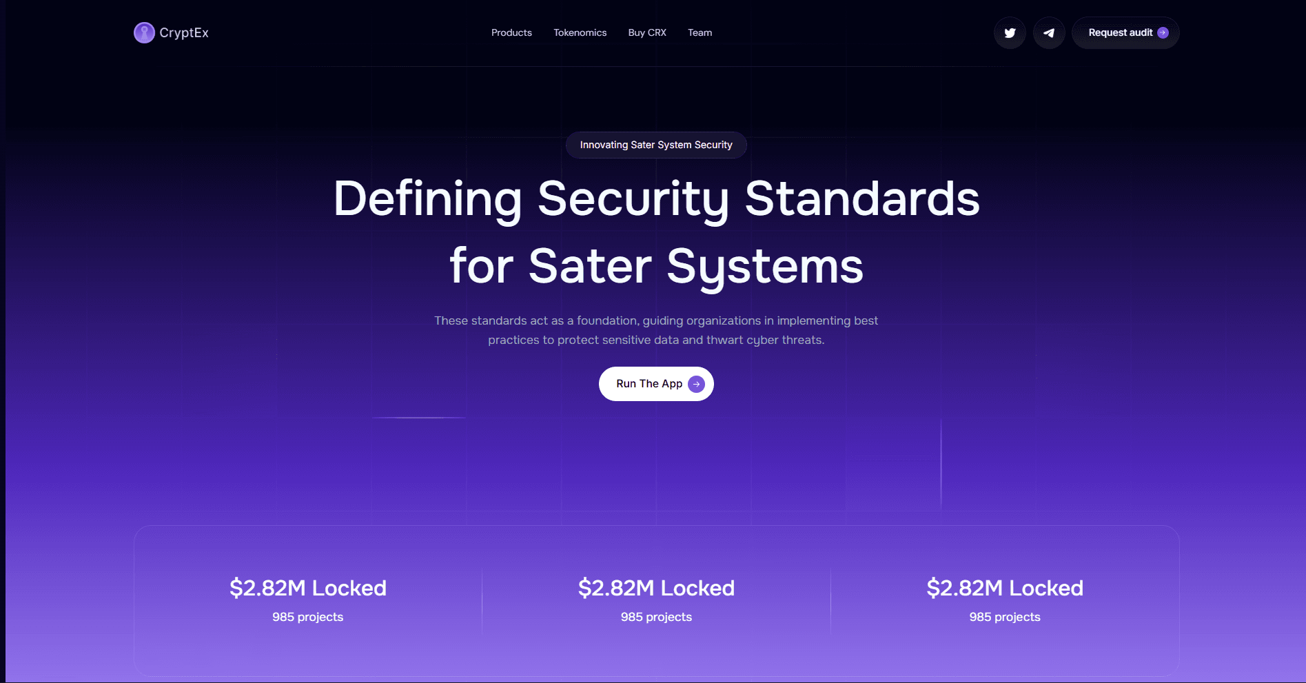 Cryptex Landing Page
